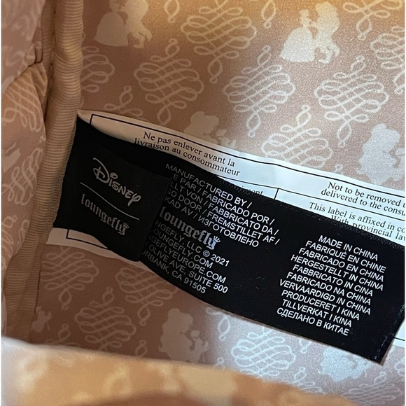 NWT- Disney Lounge Fly Beauty and the Beast mini backpack. - Picture 14 of 14